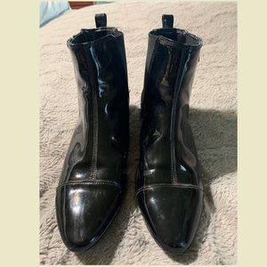 Nine West Paten Leather Chelsea Boots